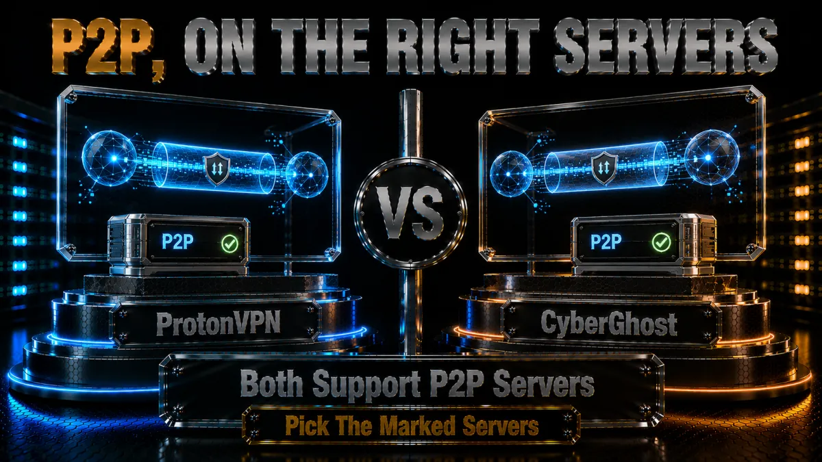 P2P on the right servers: both support dedicated P2P servers