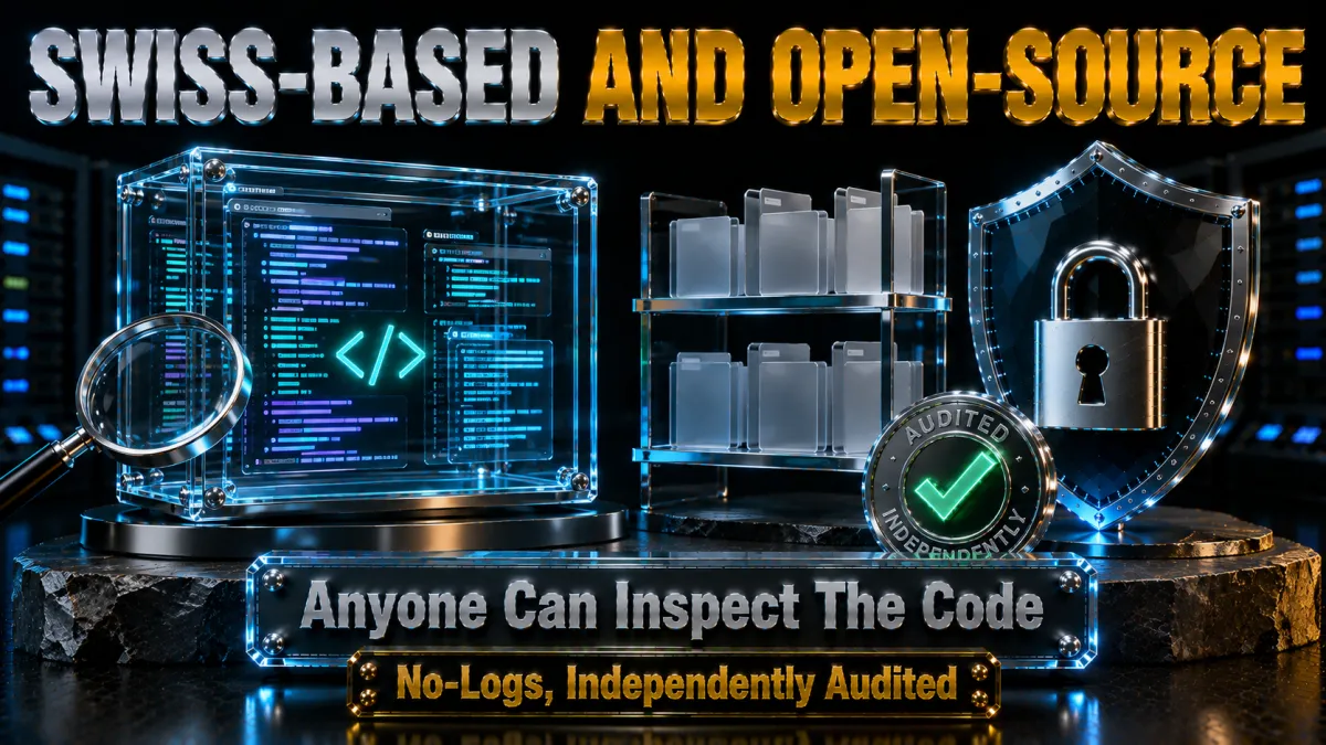 ProtonVPN privacy and logging: Swiss-based, open-source code anyone can inspect, no-logs independently audited