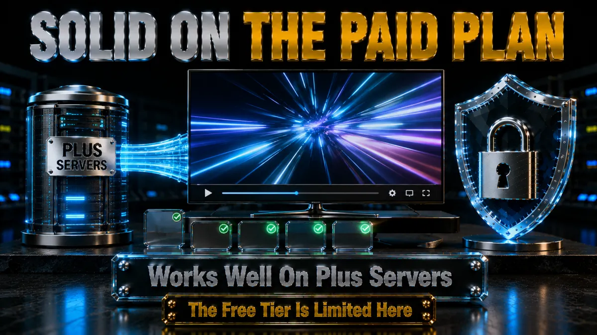 ProtonVPN streaming: works well on the paid Plus servers, the free tier is limited here