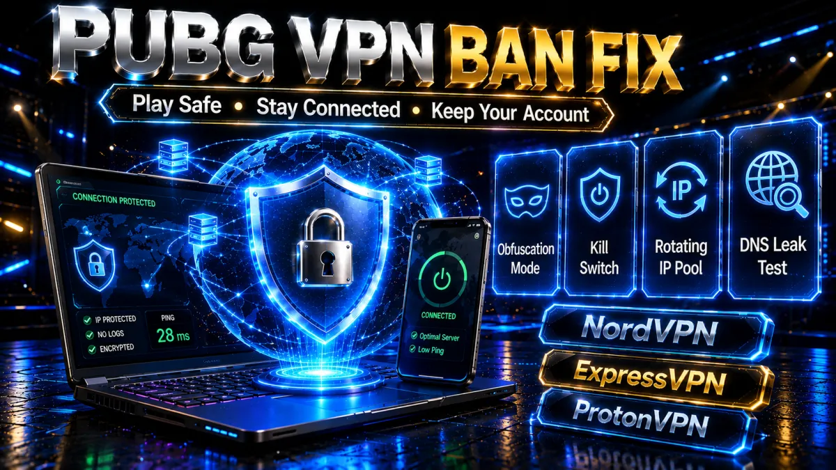 PUBG VPN ban fix: play safe, stay connected, keep your account