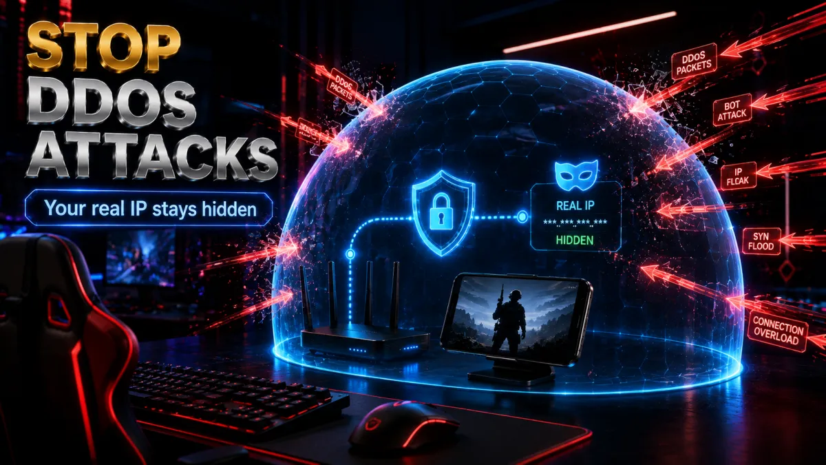 How a VPN stops DDoS attacks in PUBG Mobile