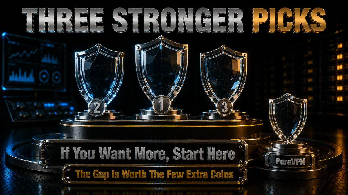 Three stronger alternatives to PureVPN: if you want more, start here