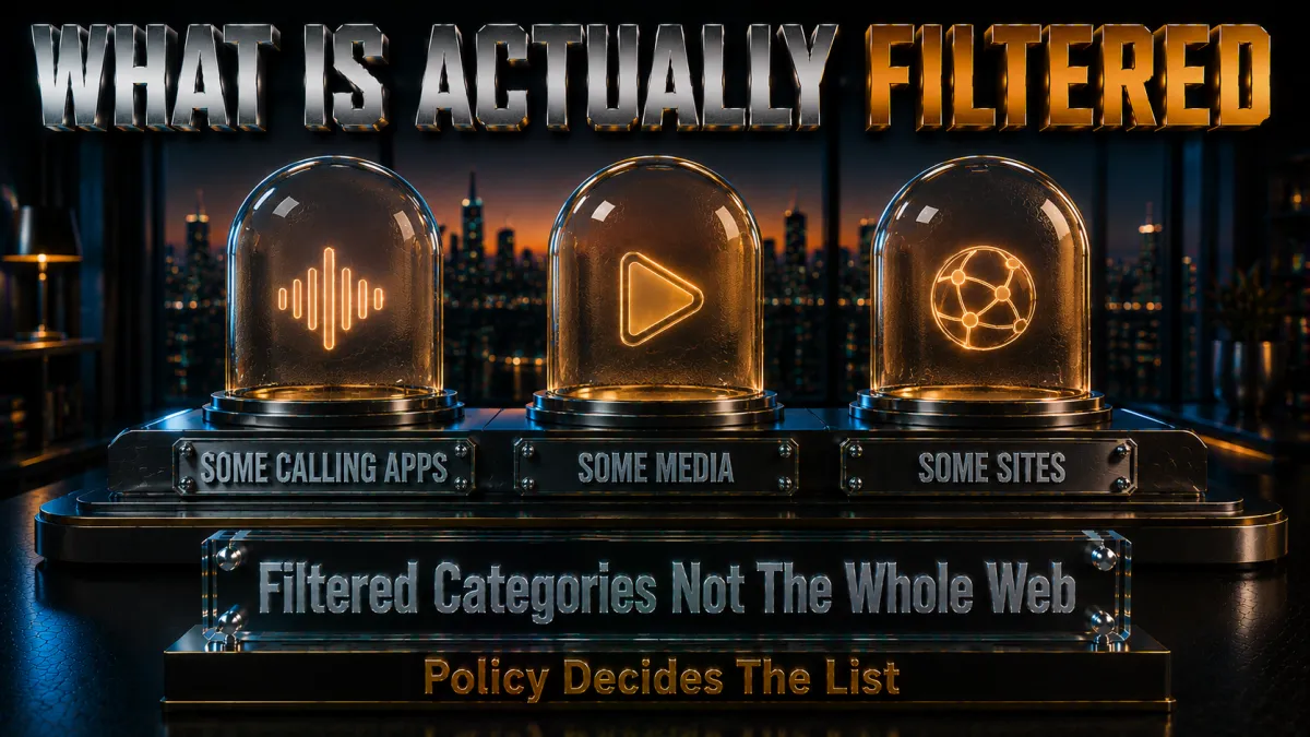 What is actually blocked in Saudi Arabia: filtered categories, not the whole web