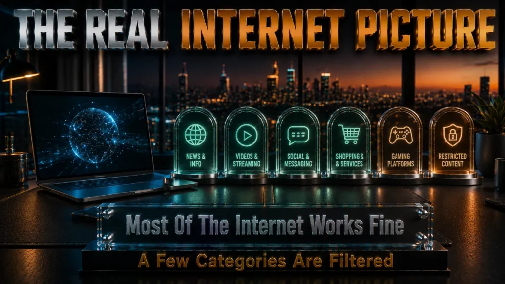The real internet situation in Saudi Arabia: mostly open, a few categories filtered