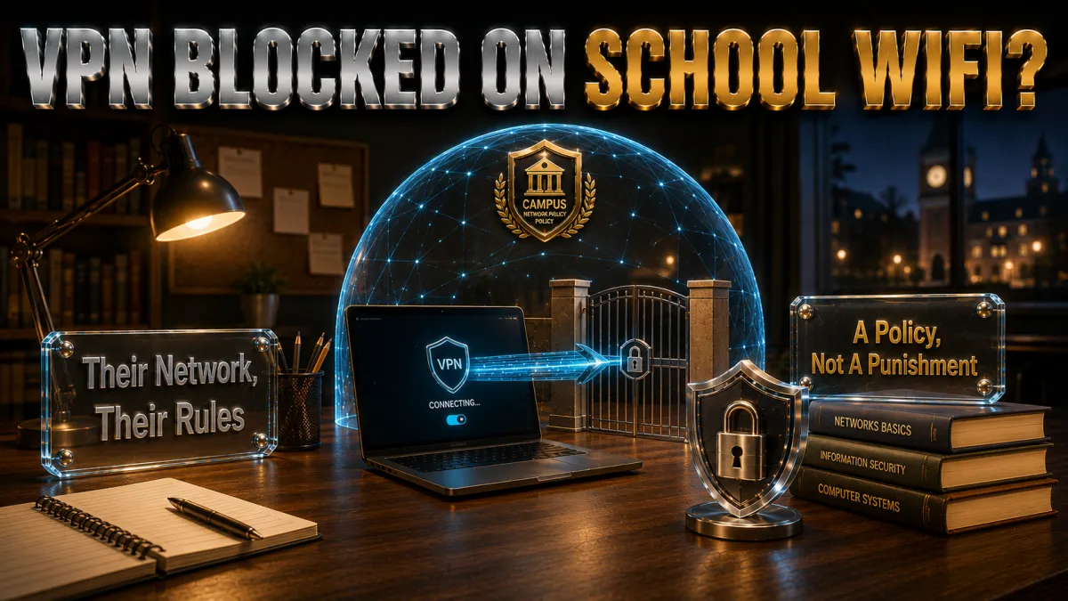 VPN blocked on school WiFi: their network, their rules, a policy not a punishment