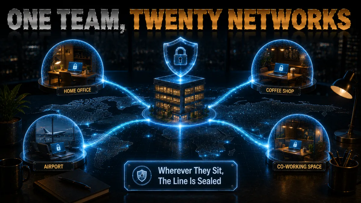 Securing remote and hybrid teams: wherever they sit, the line is sealed