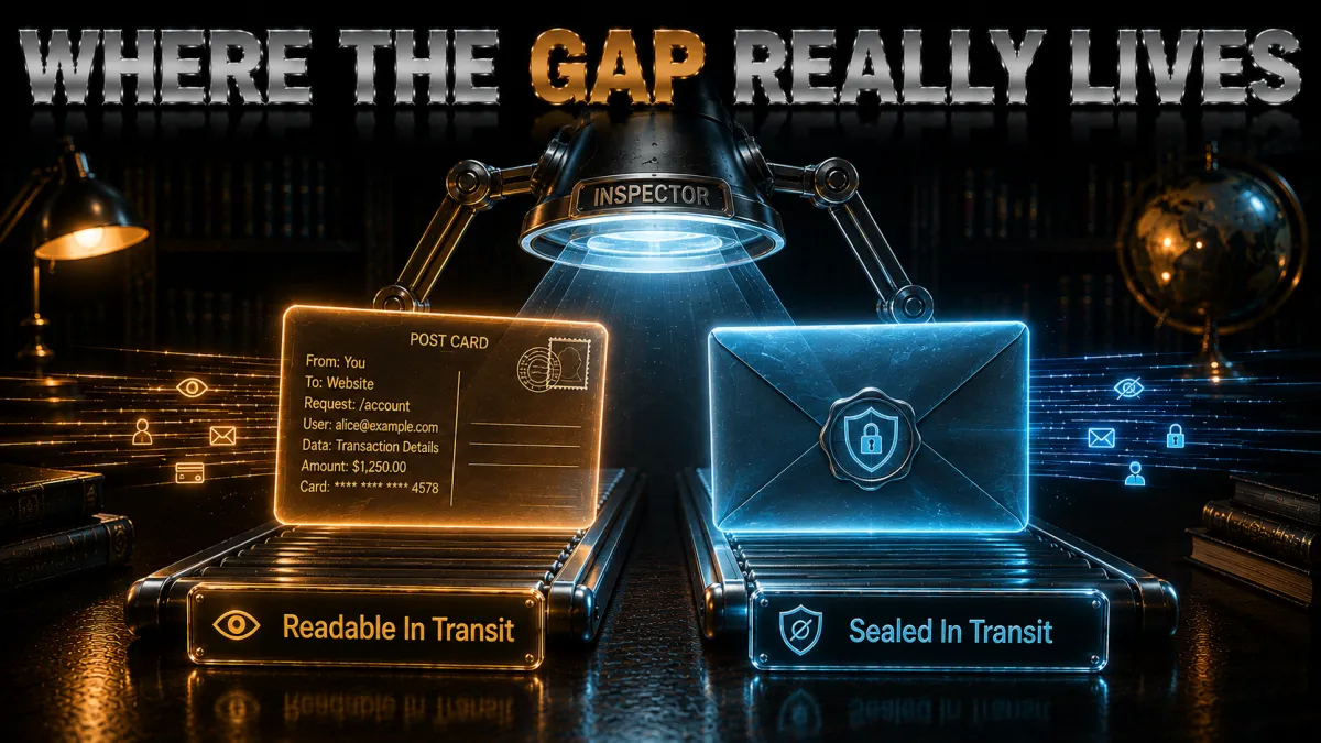Proxy vs VPN security gap: readable in transit versus sealed in transit