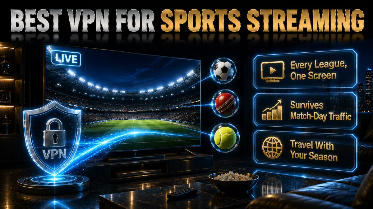 Best VPN for sports streaming: every league, one screen, survives match day traffic