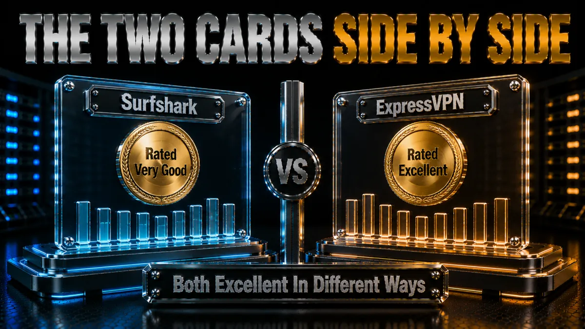 The two scorecards side by side: both excellent in different ways
