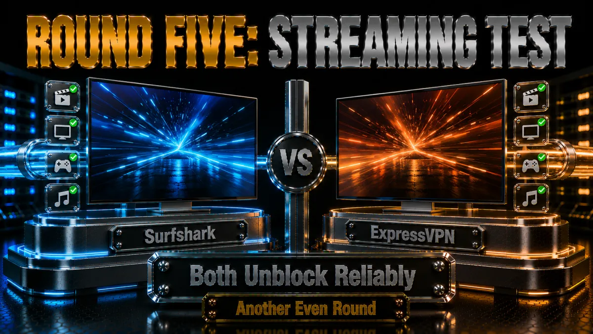 Round five streaming test: both unblock the major platforms reliably, another even round