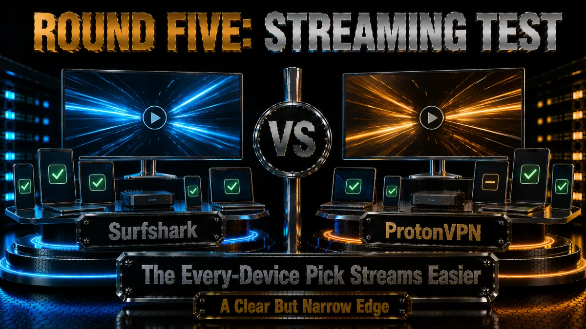 Round five streaming test: the every-device pick streams easier by a narrow edge