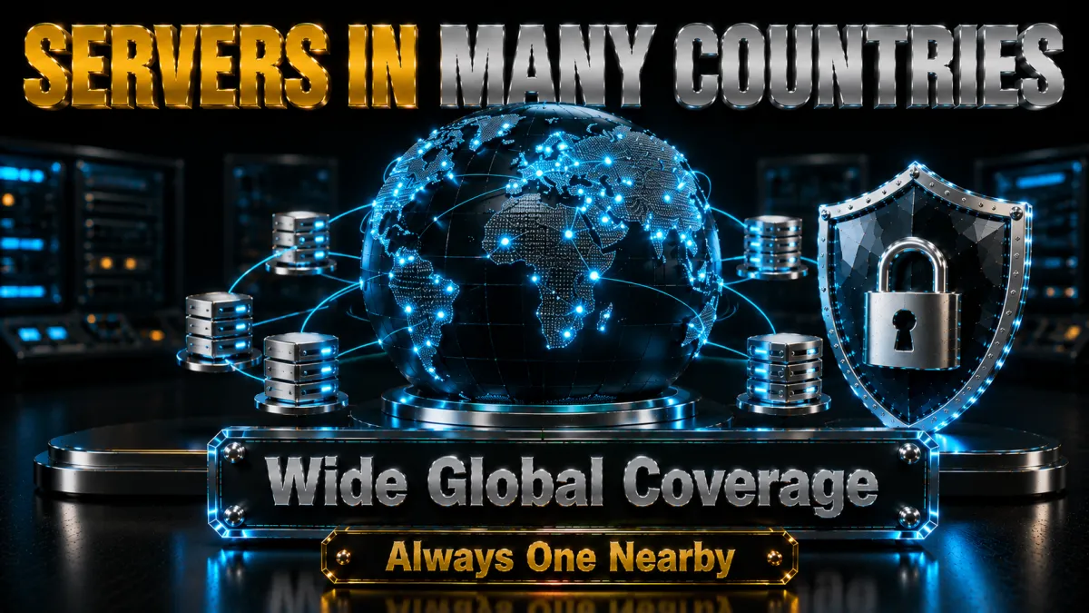 Surfshark server network: wide global coverage so there is always one nearby