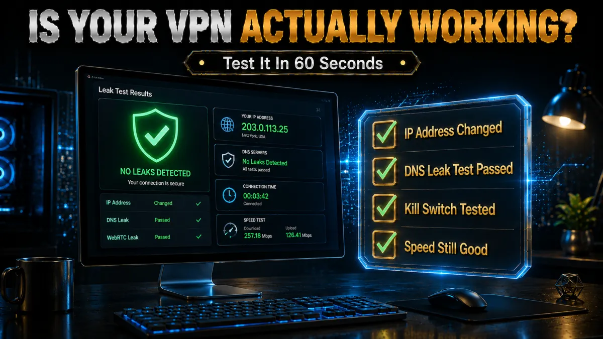 How to test that your Windows VPN is actually working