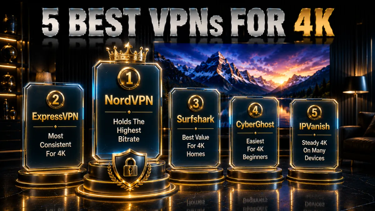 The 5 best VPNs for streaming 4K ranked