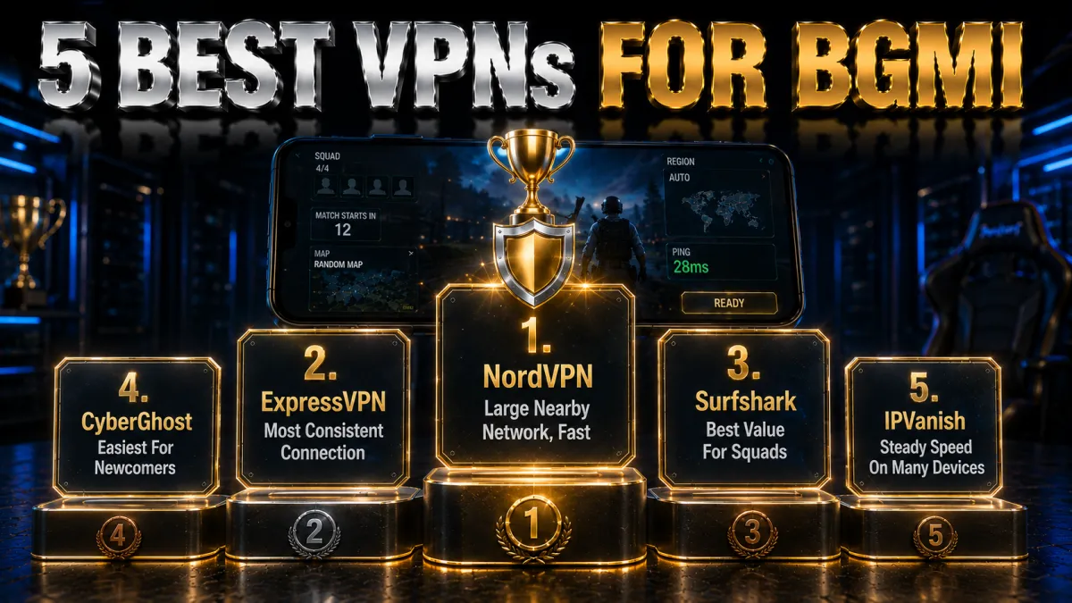 The 5 best VPNs for BGMI ranked
