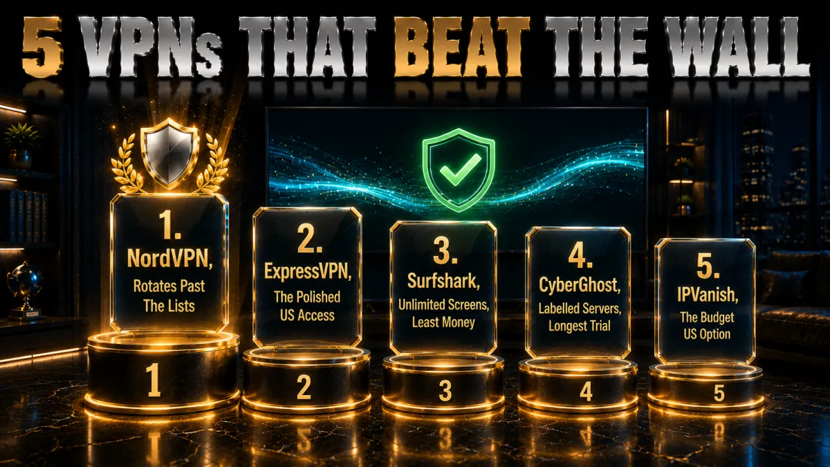 The 5 best VPNs that beat Hulu detection ranked