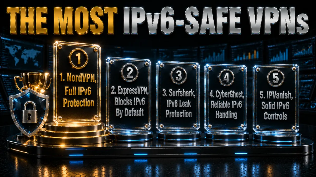 The 5 best IPv6-safe VPNs ranked