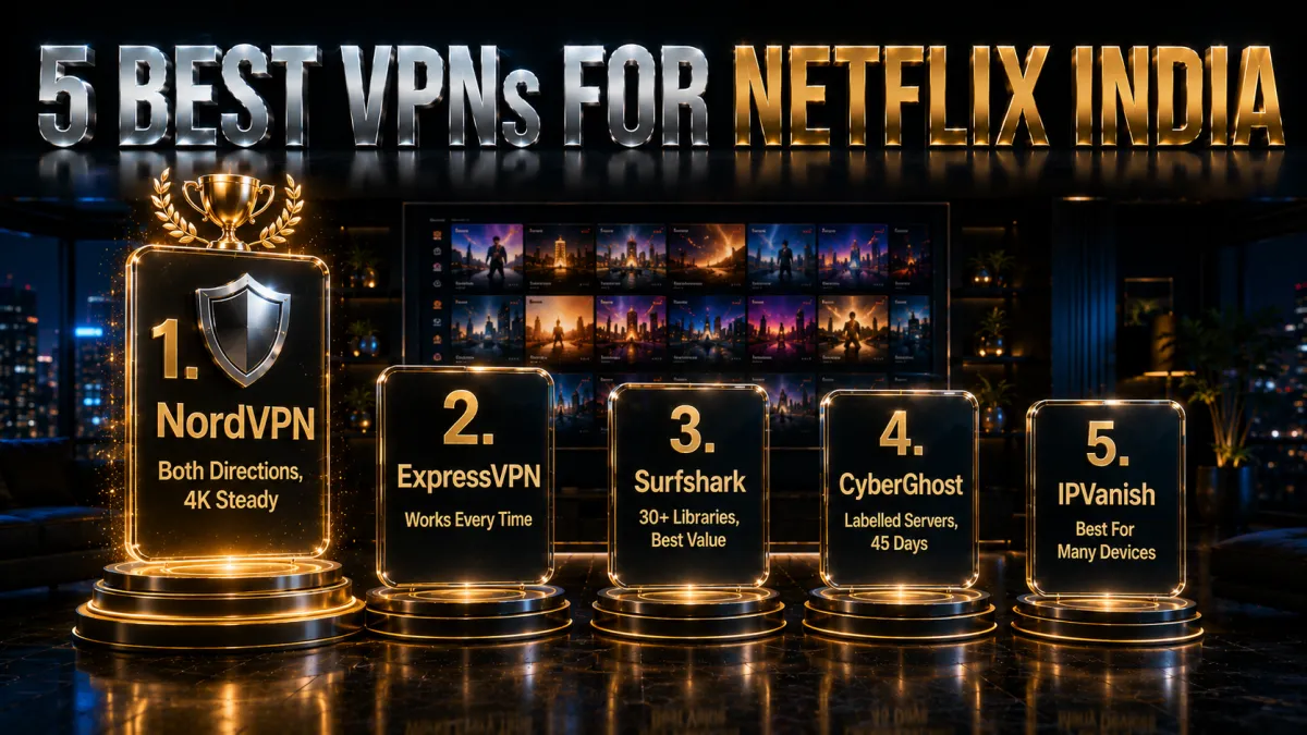 The 5 best VPNs for Netflix India ranked