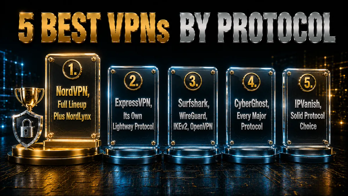 The 5 best VPNs by protocol lineup ranked