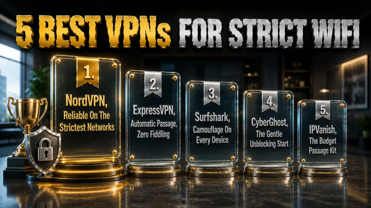 The 5 best VPNs for restrictive WiFi ranked