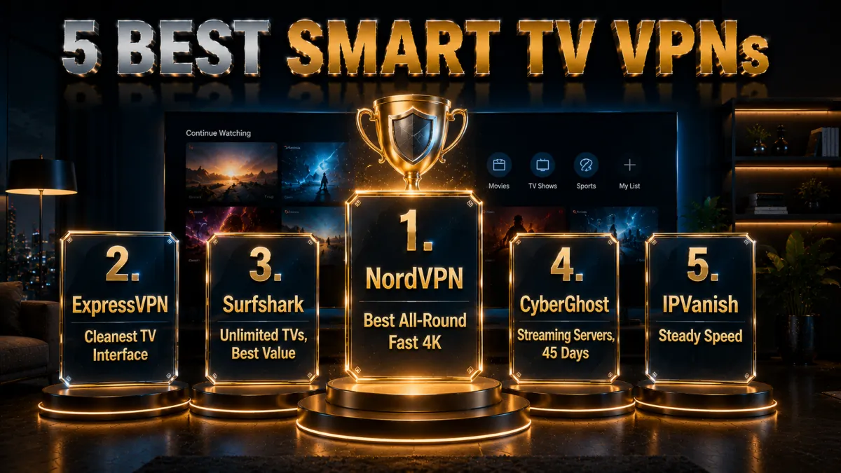 The 5 best VPNs for Smart TVs ranked