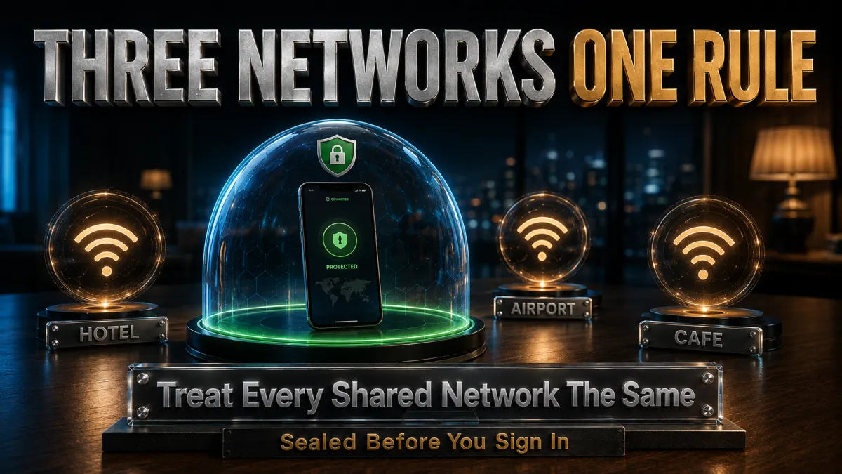 Hotel, airport and cafe WiFi risks: treat every shared network the same