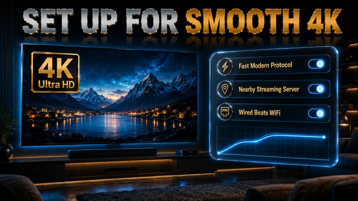 Best VPN settings for smooth 4K streaming on a Smart TV