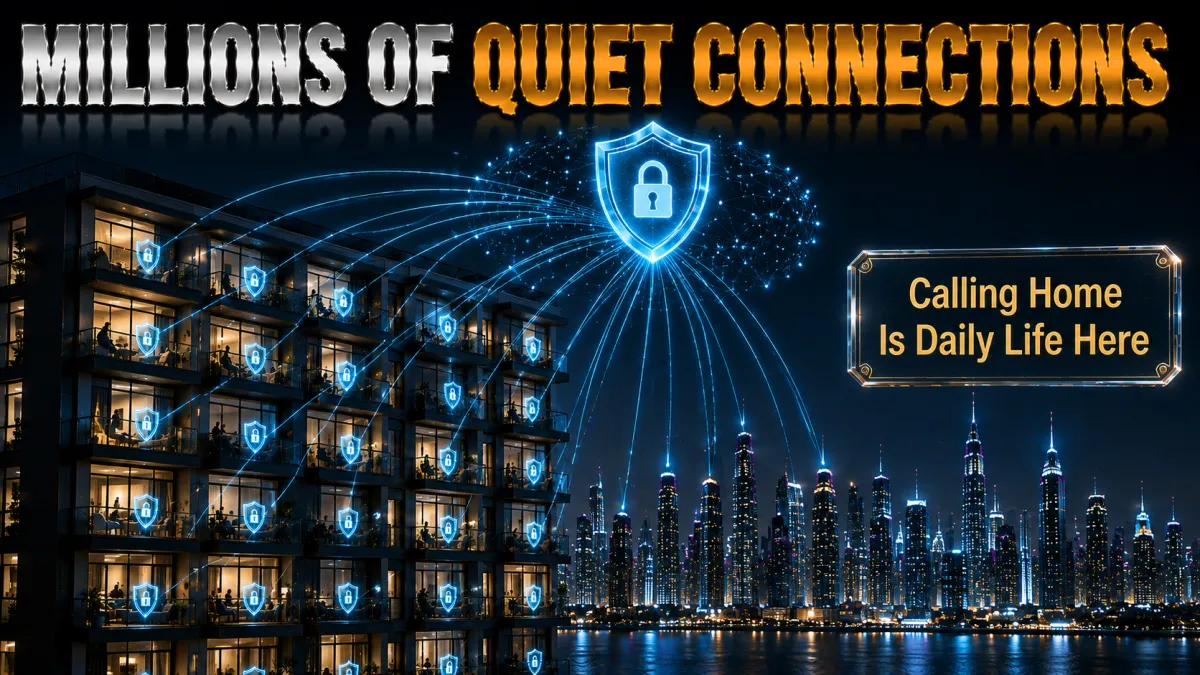 The UAE expat experience: millions of quiet protected connections calling home