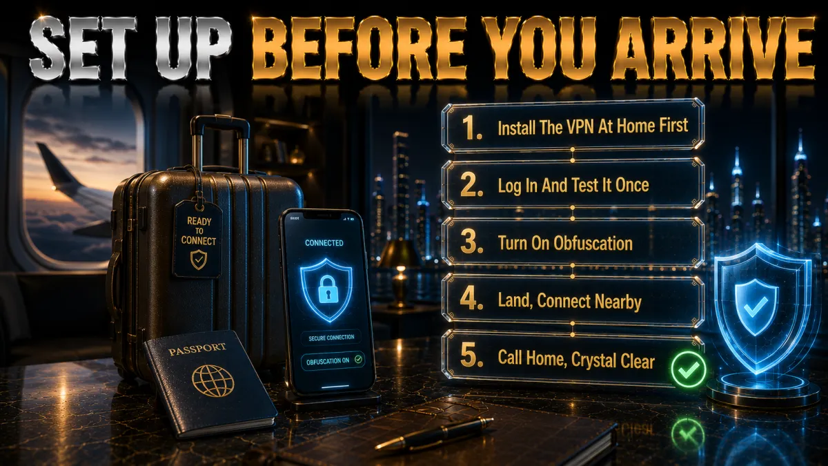 Setting up before you arrive in the UAE: the right order