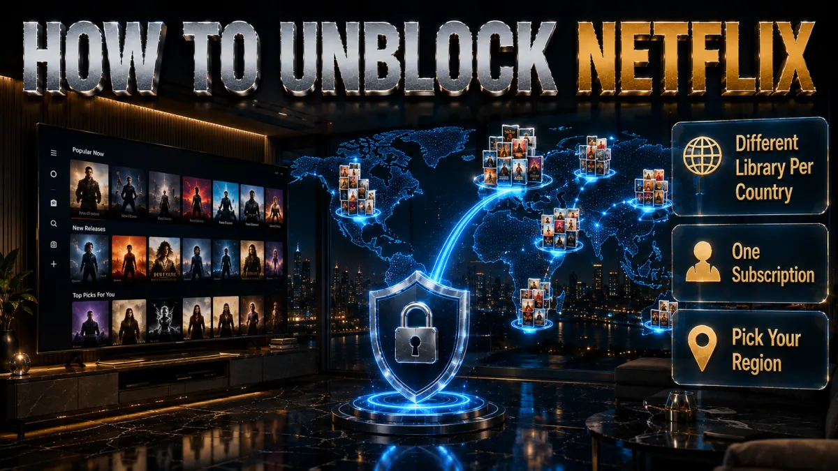 How to unblock Netflix: why libraries differ by country and how a VPN helps