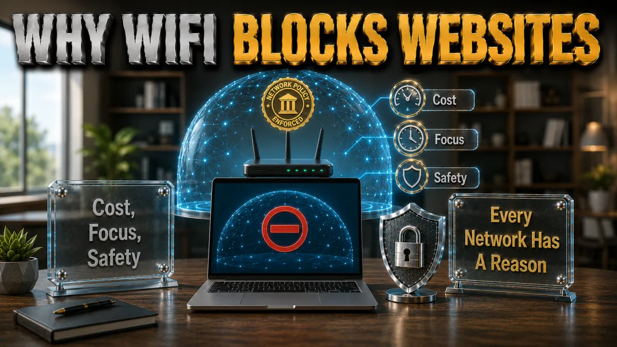Why WiFi networks block websites: cost, focus, safety, every network has a reason