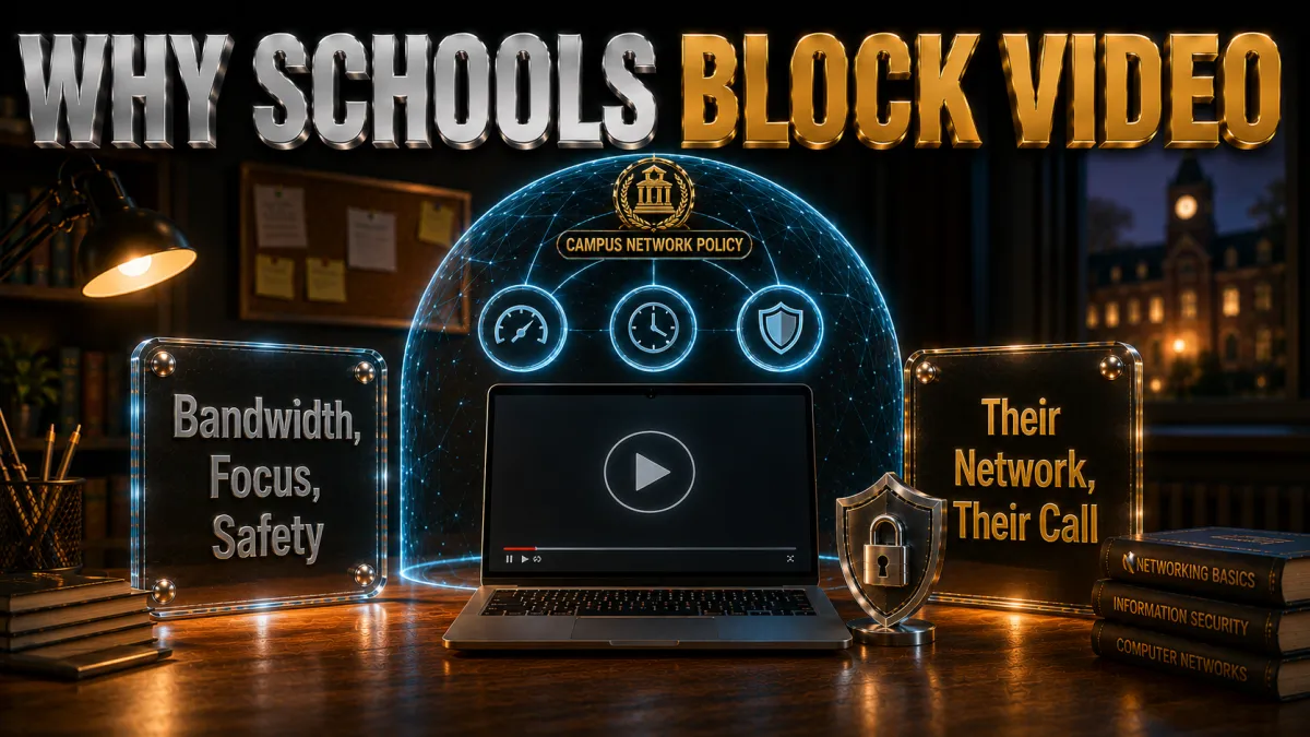 Why schools block YouTube: bandwidth, focus and safety on their own network