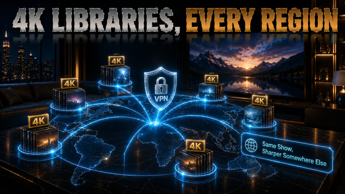 Unlocking 4K libraries in other regions with a VPN