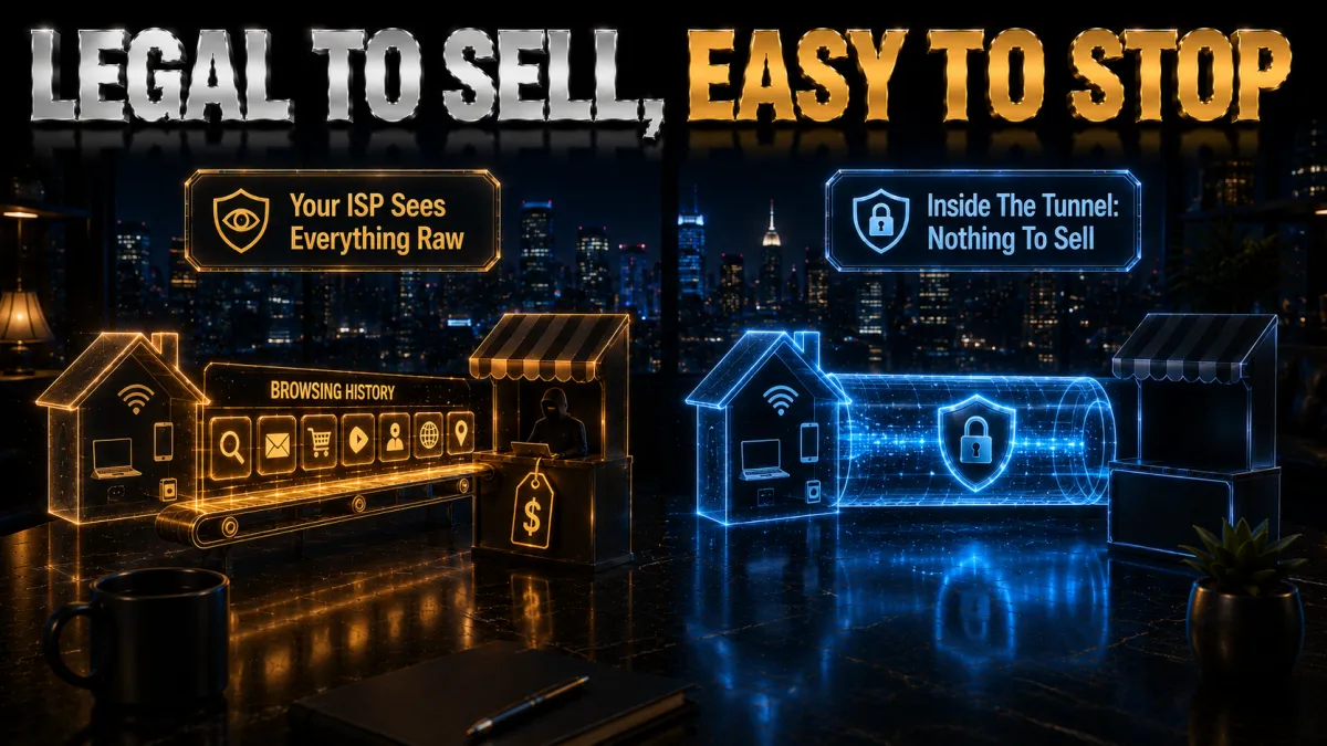 US ISPs and your data: legal to sell, easy to stop with a VPN