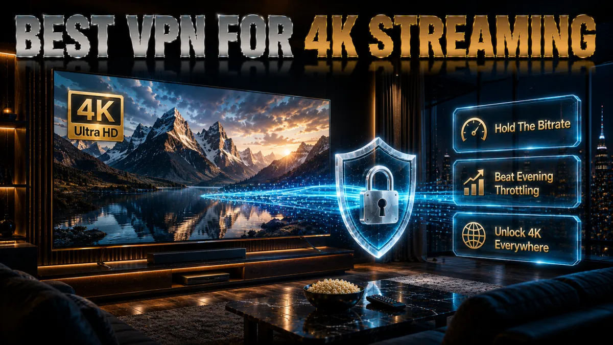 Best VPN for 4K streaming: hold the bitrate, beat throttling, unlock 4K everywhere