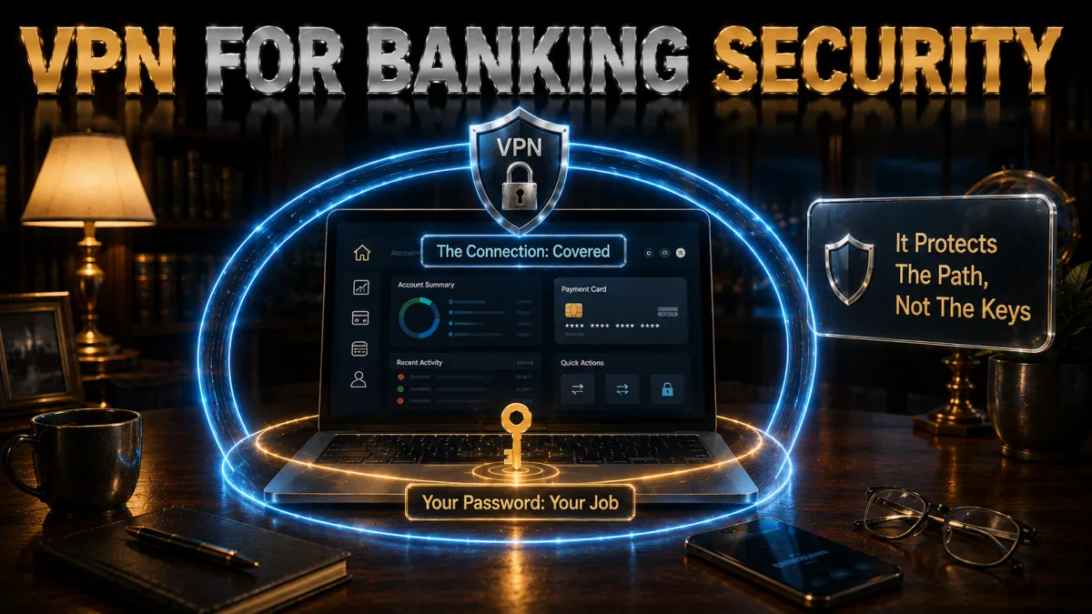 Best VPN for online banking security: it protects the path, not the keys