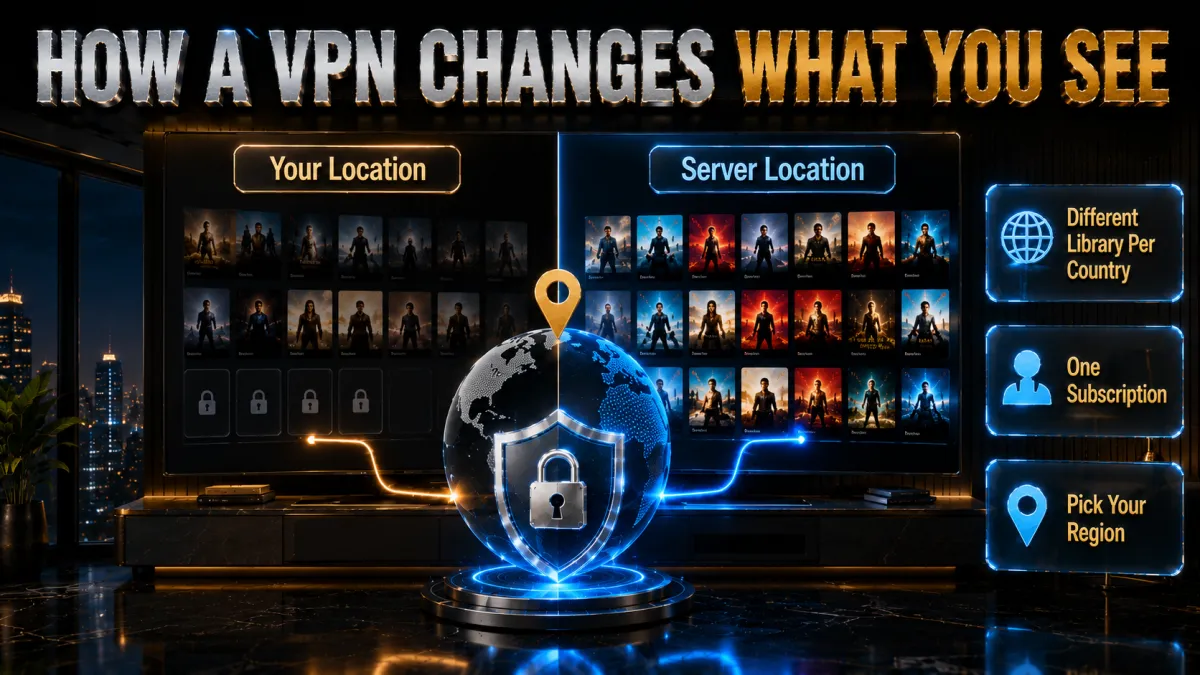 How a VPN changes which Netflix library you see