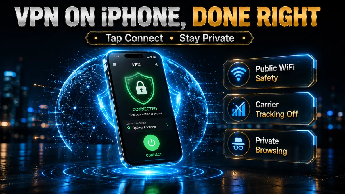 VPN on iPhone done right: tap connect and stay private