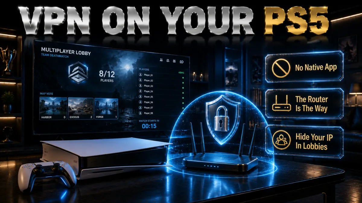 How to use a VPN on PS5: no native app, the router is the way