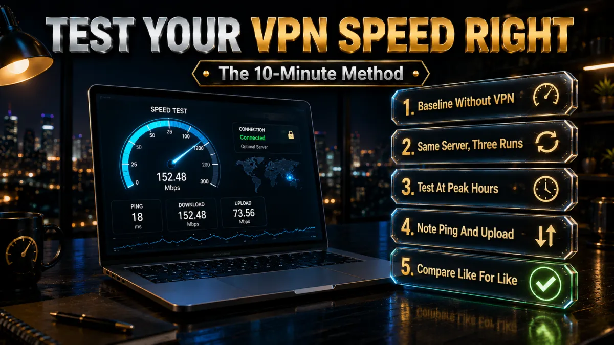 How to test your VPN speed properly with the 10 minute method
