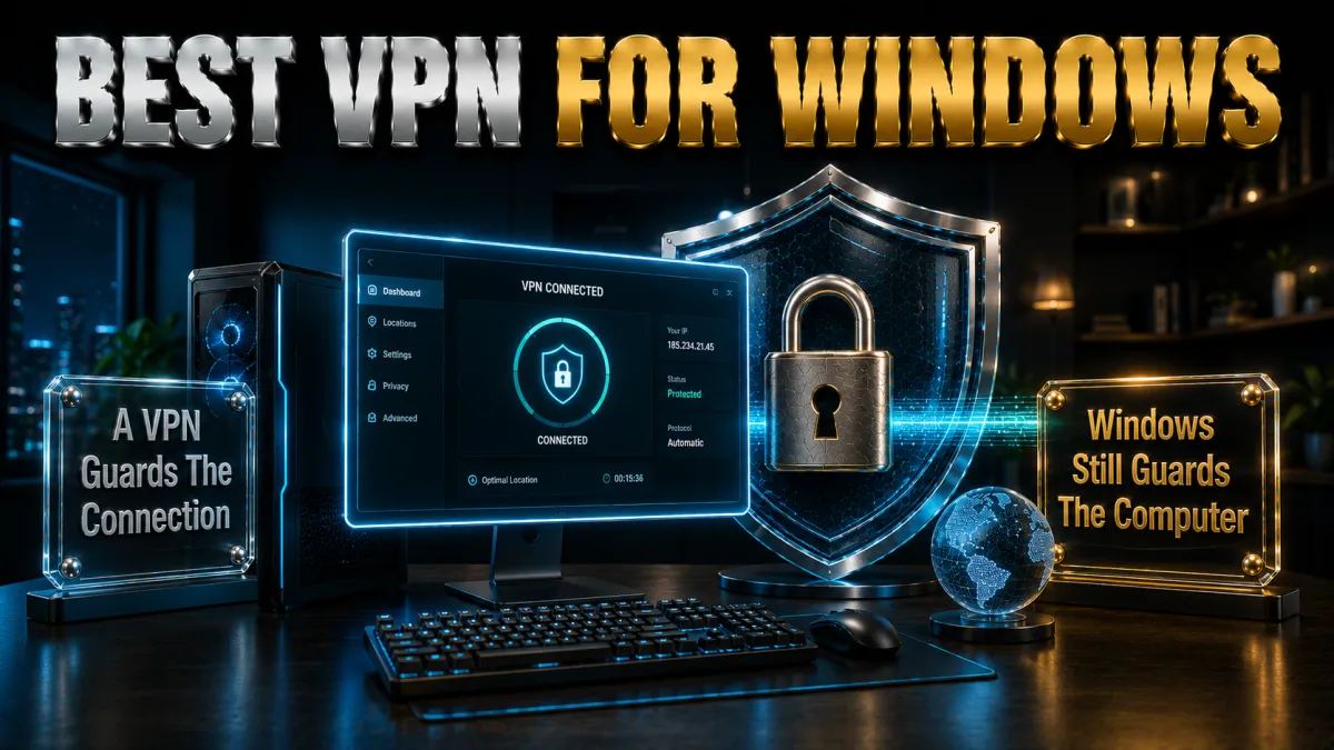 Best VPN for Windows: a VPN guards the connection, Windows still guards the computer