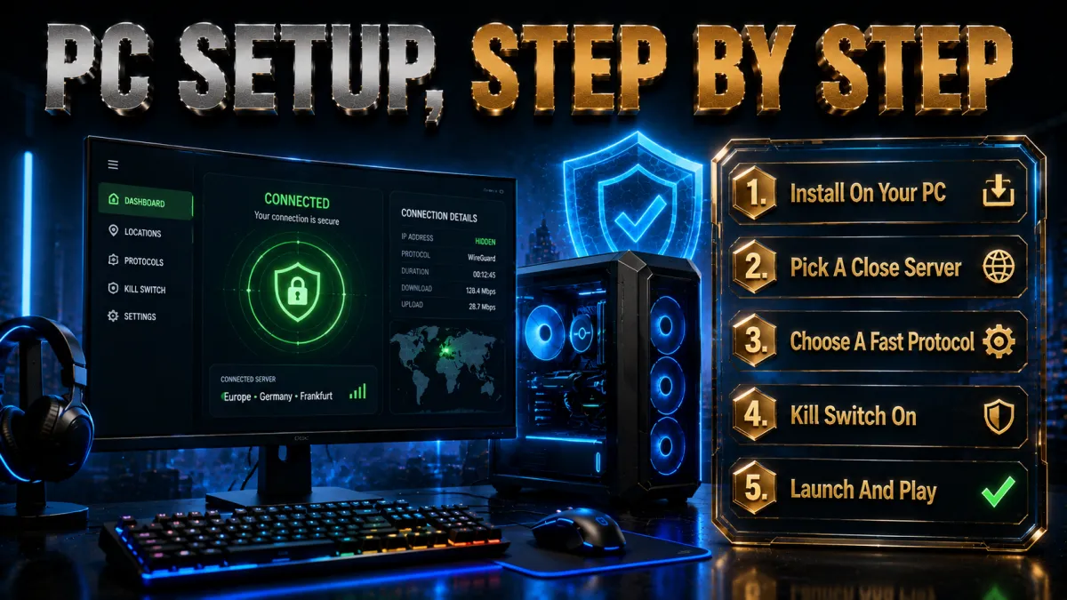 Warzone VPN setup on PC step by step