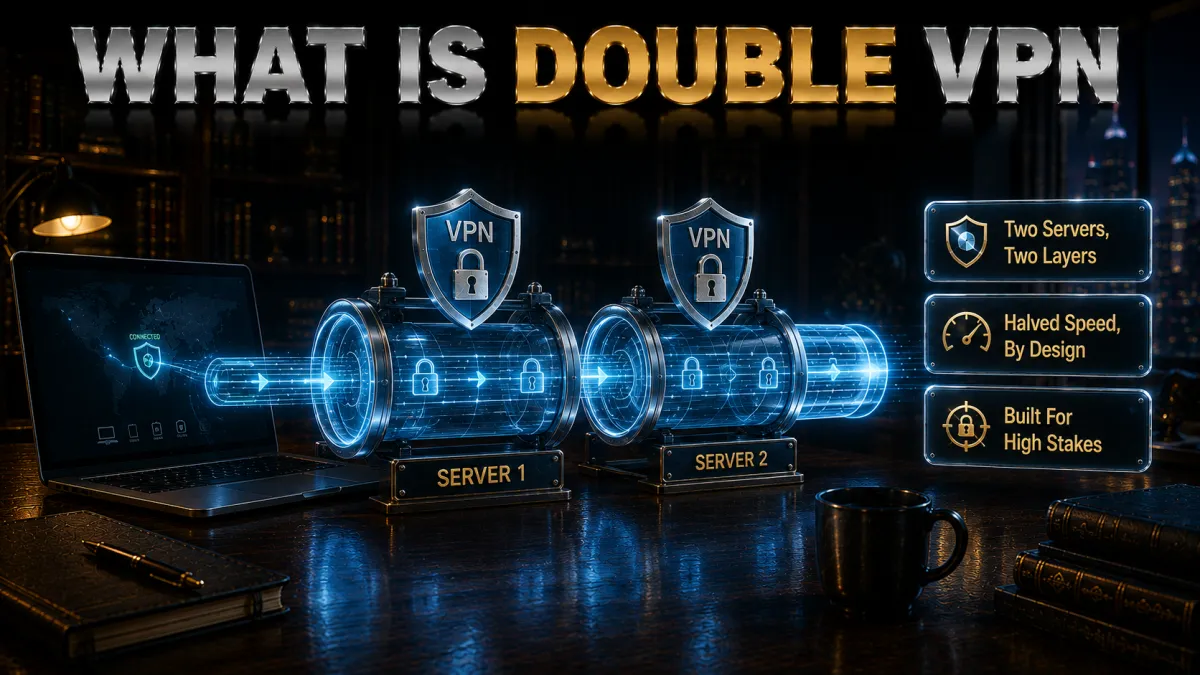 What is double VPN: two servers, two encryption layers, halved speed by design