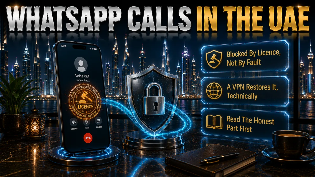 WhatsApp calls in the UAE: blocked by licence not by fault, a VPN restores it technically