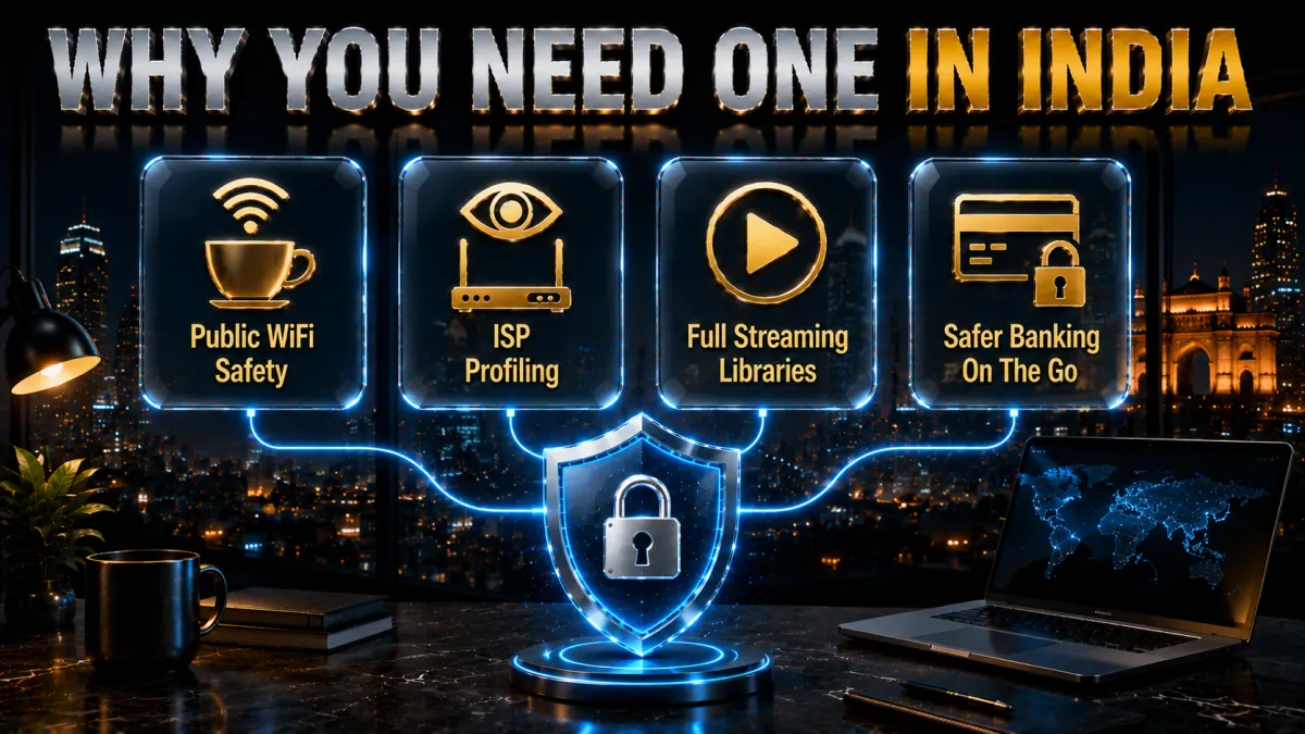 Why you need a VPN in India: WiFi safety, ISP profiling, streaming, banking
