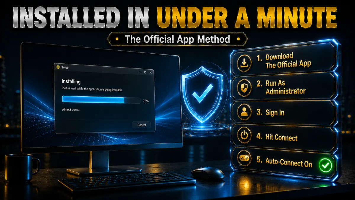 How to install a VPN on Windows with the official app in 5 steps