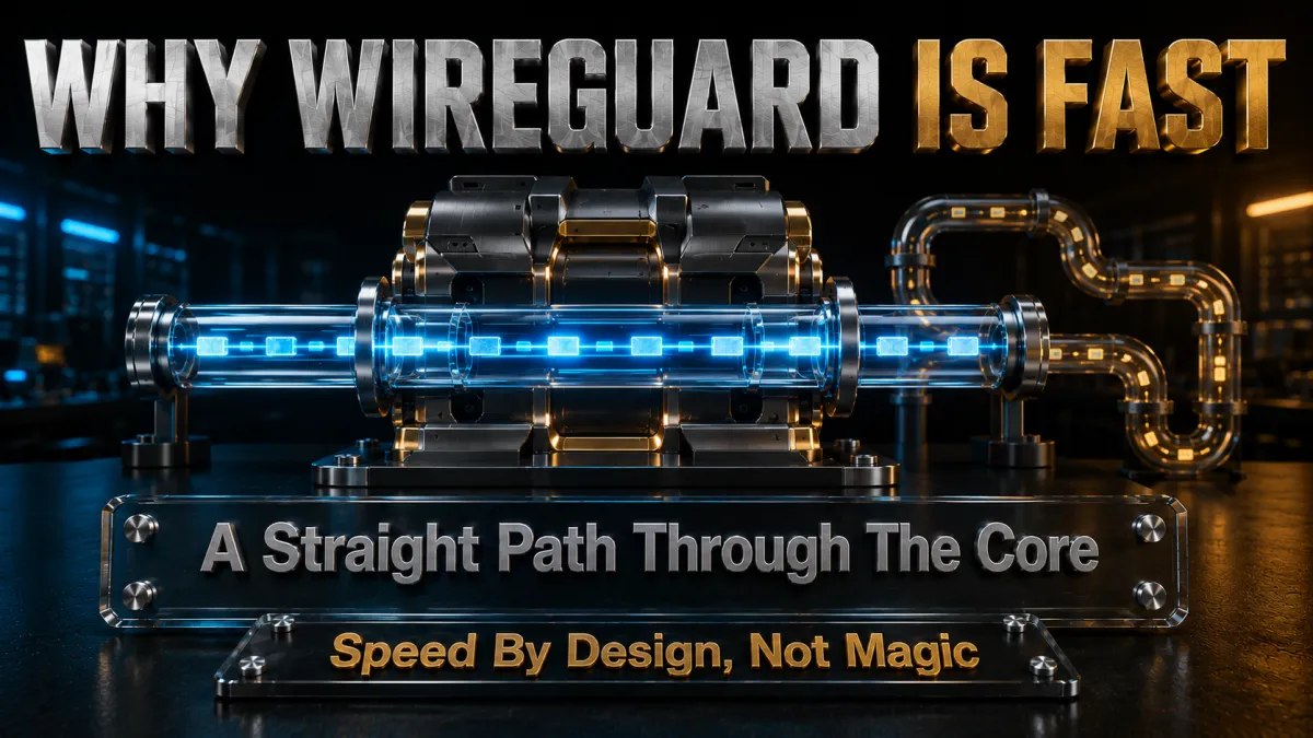 Why WireGuard is fast: a straight path through the kernel core, speed by design