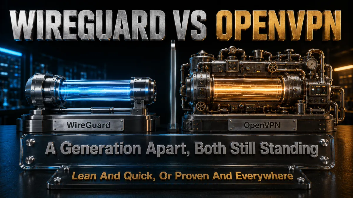 WireGuard vs OpenVPN: a lean modern protocol beside the proven veteran, both still standing