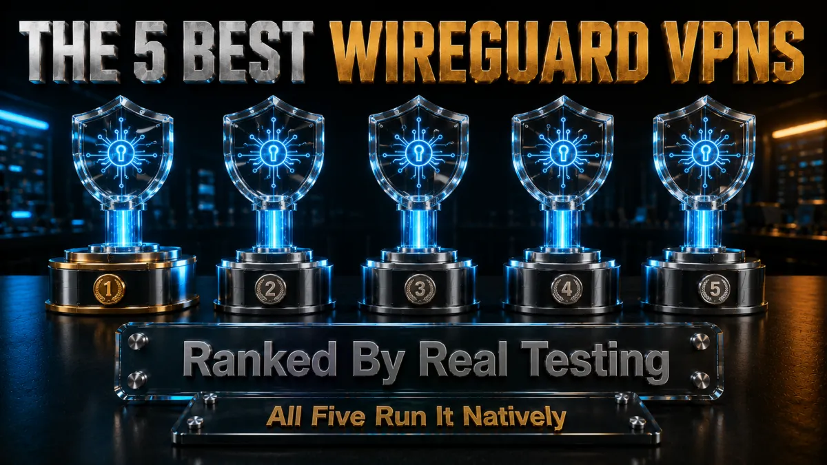 The five best WireGuard VPNs in 2026, ranked by real testing, all run it natively