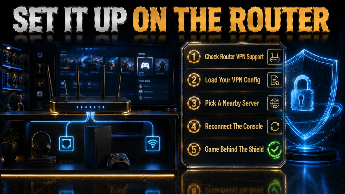 How to set up a VPN on Xbox via router step by step
